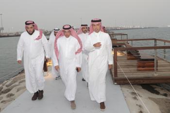 Al-Hogail inaugurates Sunset Pathway on Jazan waterfront... and inspects a number of development projects in the province